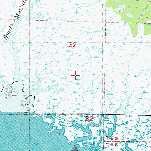 Topographic Map of Sand Island Slough, FL