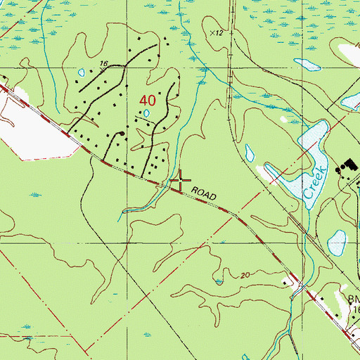 Topographic Map of Black Creek Ranch (historical), FL