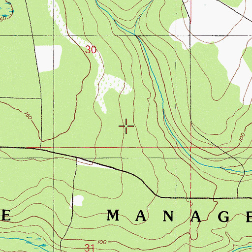 Topographic Map of Camp Blanding State Wildlife Management Area, FL