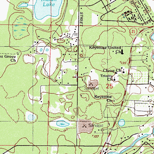 Topographic Map of Divine Deliverance Church of God by Faith, FL