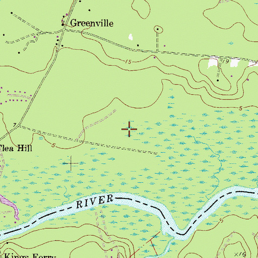 Topographic Map of Haddock Cemetery, GA