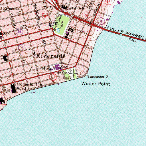 Topographic Map of Memorial Park, FL