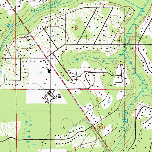 Topographic Map of Freedom Church, FL
