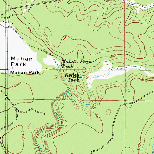 Topographic Map of Kelley Tank, AZ
