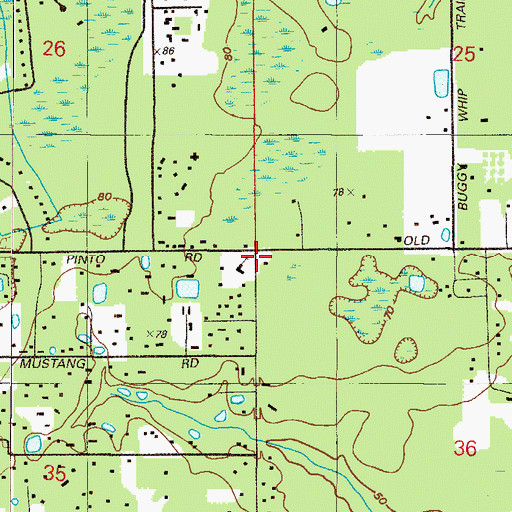 Topographic Map of First Church of God, FL