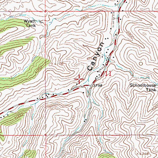Topographic Map of Kellner Canyon, AZ
