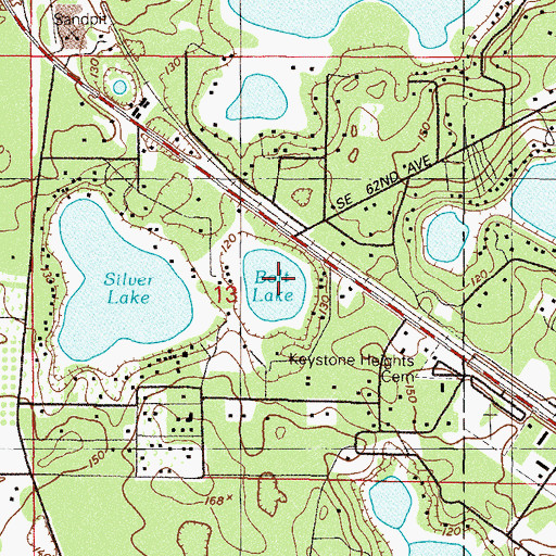Topographic Map of Bolt Lake, FL