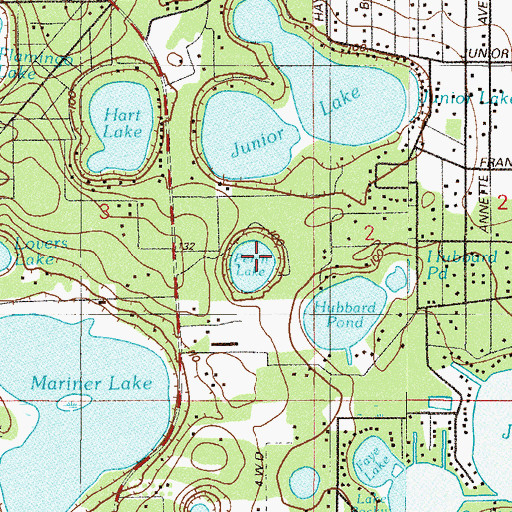 Topographic Map of Perch Lake, FL