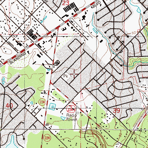 Topographic Map of Miniature Acres Park, FL
