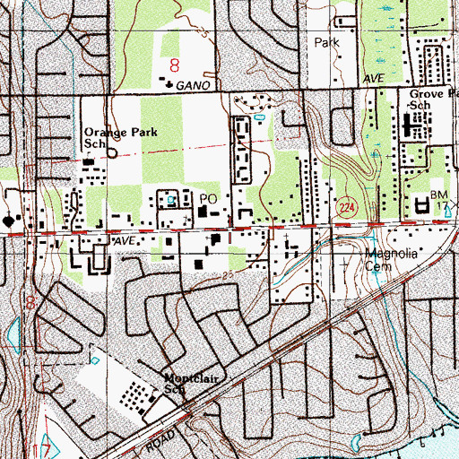 Topographic Map of Assembly Church, FL