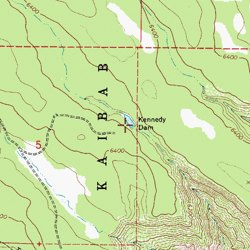 Topographic Map of Kennedy Dam, AZ