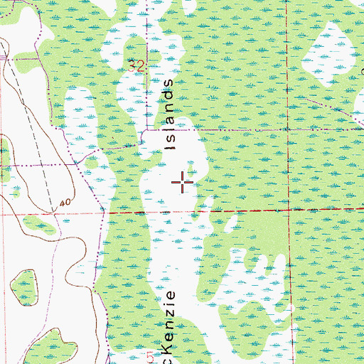 Topographic Map of Sunset Memorial Park, FL