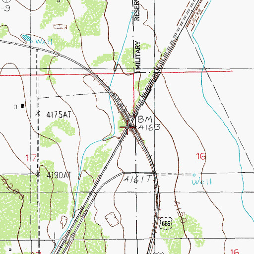 Topographic Map of Cochise Overpass, AZ