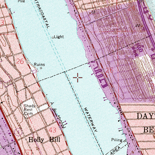 Topographic Map of Mount Carmel Baptist Church, FL