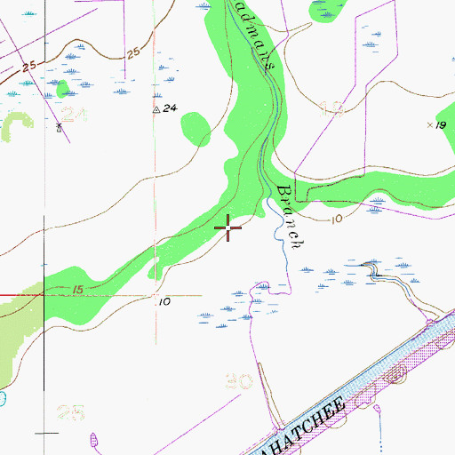 Topographic Map of Fort Thompson (historical), FL