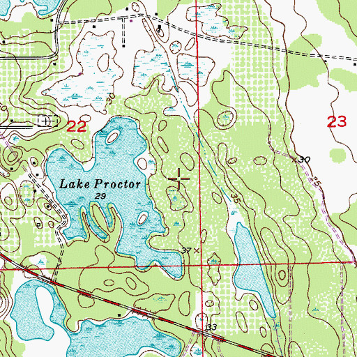 Topographic Map of Fort Lane (historical), FL