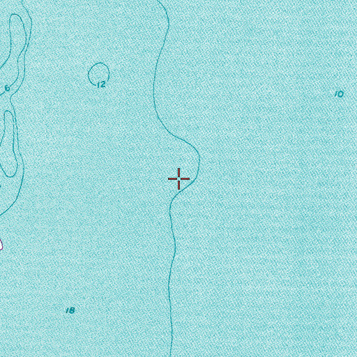 Topographic Map of Big Bend Channel, FL