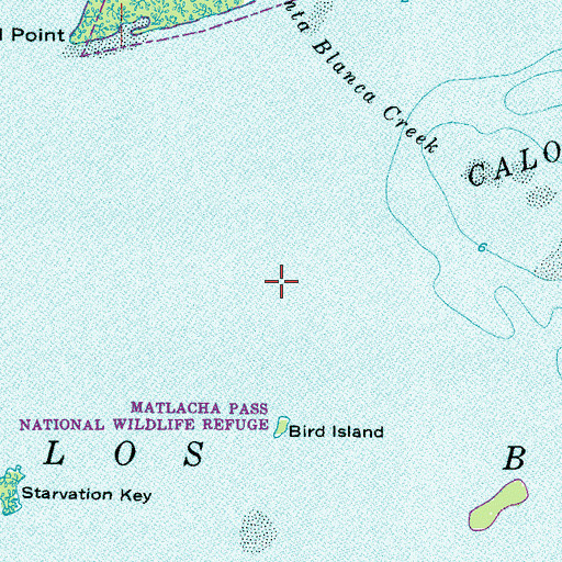 Topographic Map of Caloosahatchee River, FL