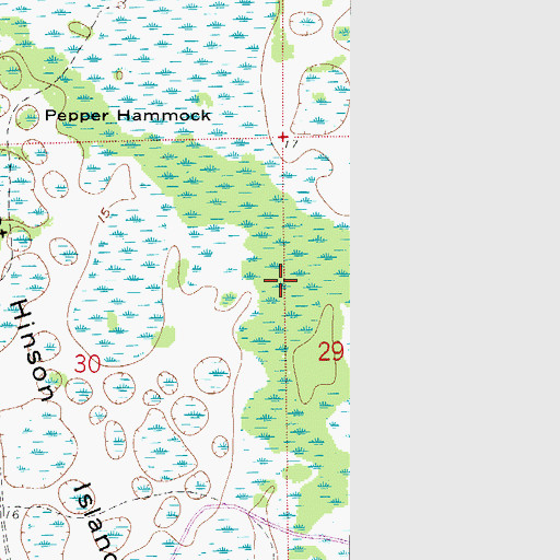 Topographic Map of Harold Strand, FL