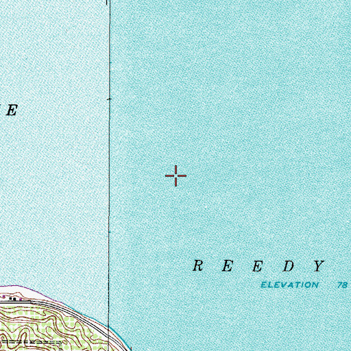 Topographic Map of Reedy Lake, FL
