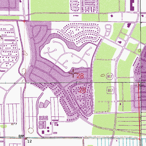 Topographic Map of Royal University Plaza, FL