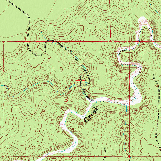 Topographic Map of Kinder Draw, AZ