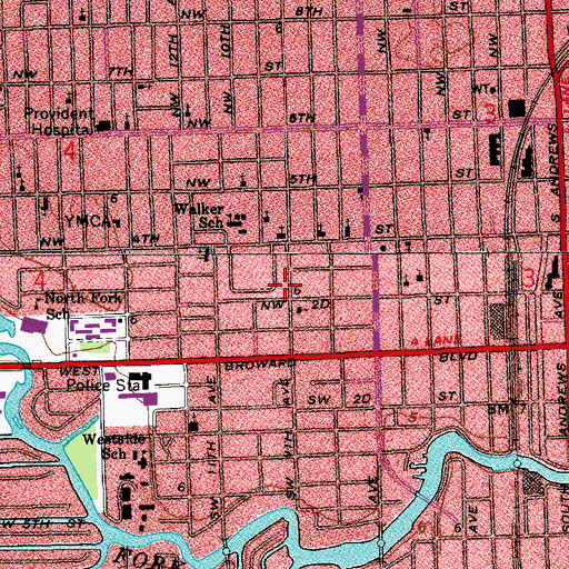 Topographic Map of Assembly of God-Evangel Church, FL
