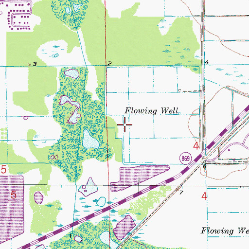 Topographic Map of The Bell Tower Shopping Center, FL