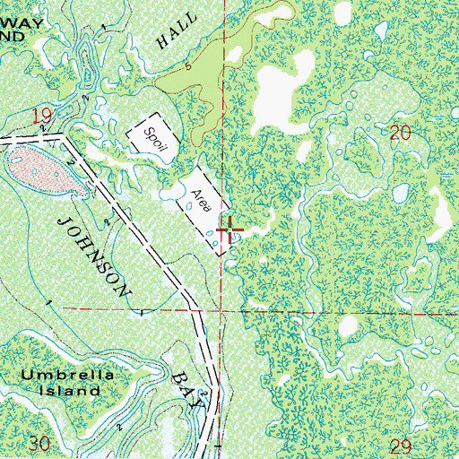 Topographic Map of Whites River, FL