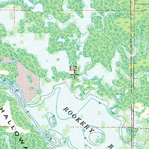 Topographic Map of Sand Hill Creek, FL