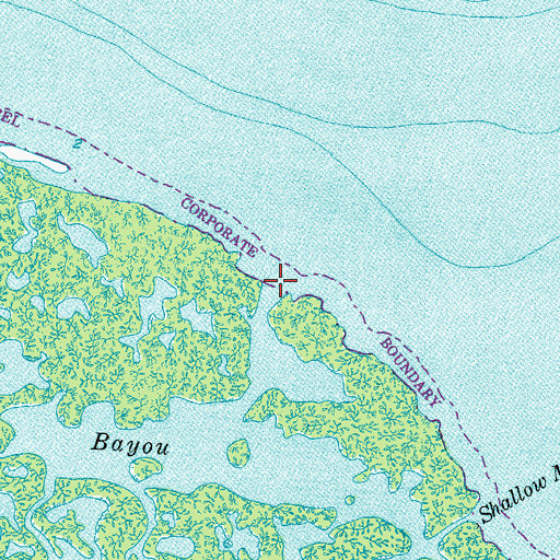 Topographic Map of McIntyre Creek, FL