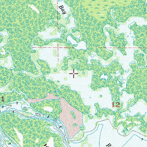 Topographic Map of The First National, FL