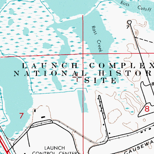 Topographic Map of Launch Complex 39, FL