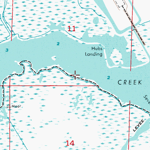 Topographic Map of Merritt Island National Wildlife Refuge, FL