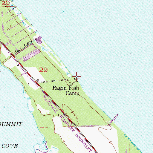 Topographic Map of Ragin Fish Camp, FL