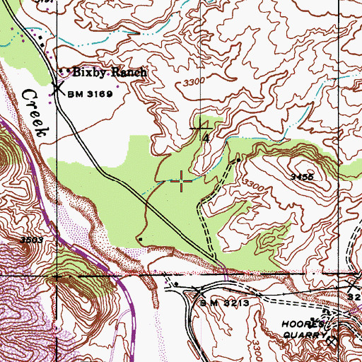 Topographic Map of Kings Canyon, AZ