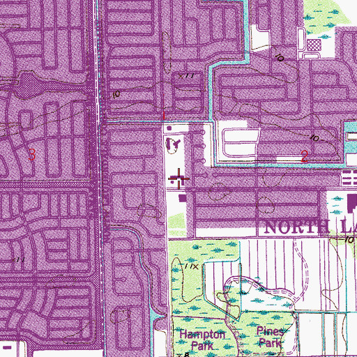 Topographic Map of First Baptist Church of North Lauderdale, FL