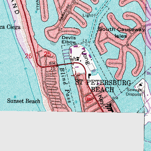Topographic Map of Saint Albans Episcopal Church, FL