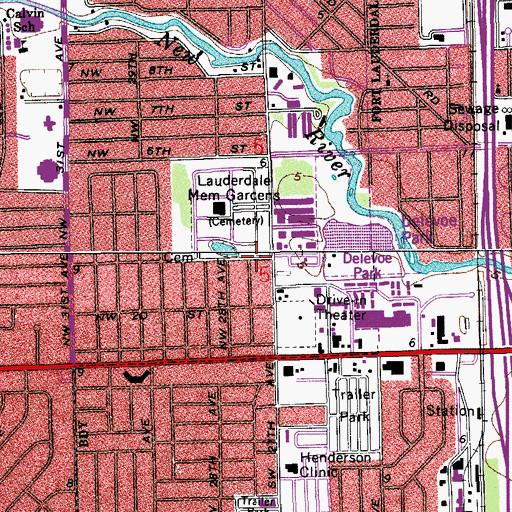 Topographic Map of BSO Public Safety Helistop, FL