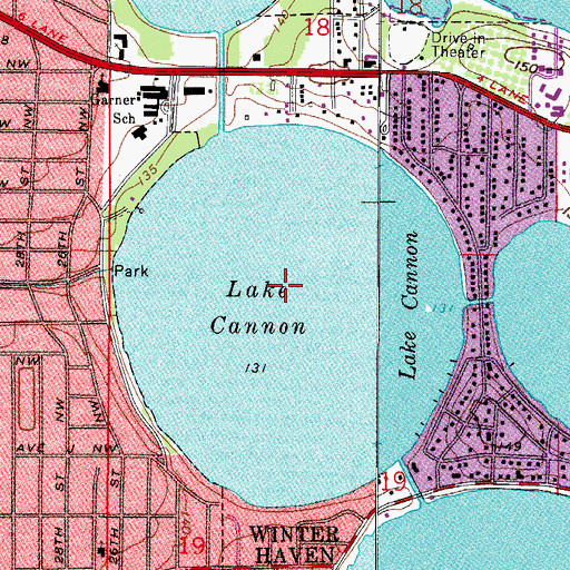 Topographic Map of King Seaaero Seaplane Base, FL