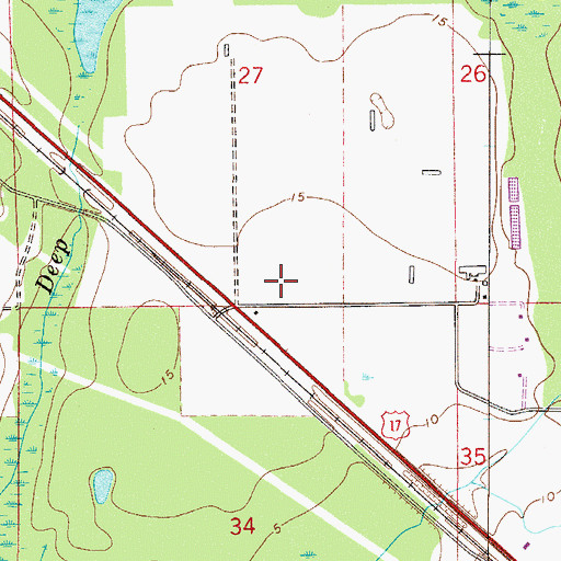 Topographic Map of Conrad, FL