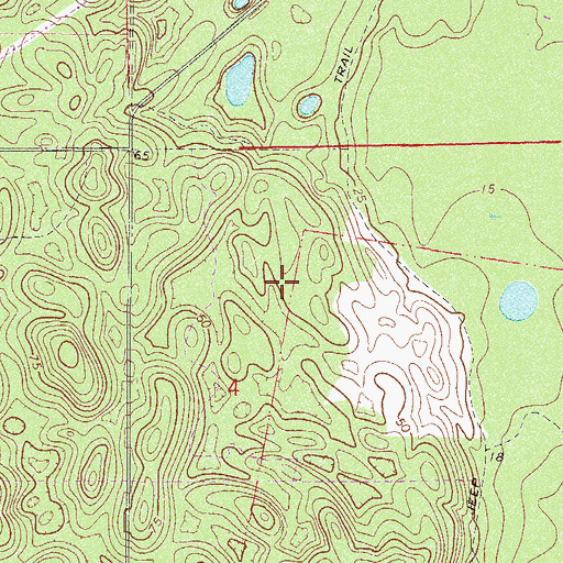 Topographic Map of Syracuse Island, FL