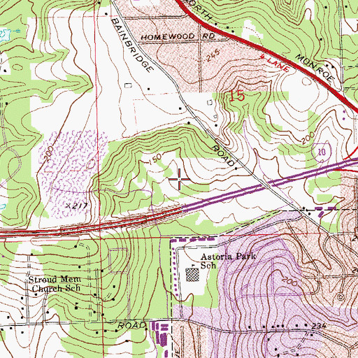 Topographic Map of Zion Hill, FL