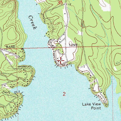 Topographic Map of Drakes Landing, FL