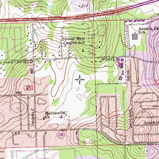 Topographic Map of Gum Pond, FL