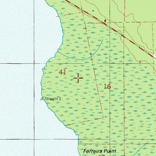 Topographic Map of Watson Island, FL