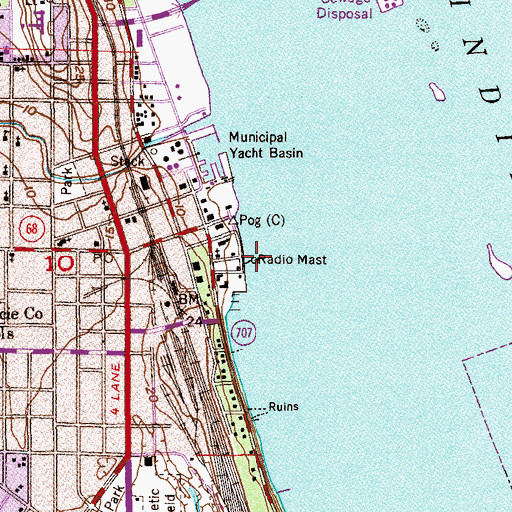 Topographic Map of WIRA, FL