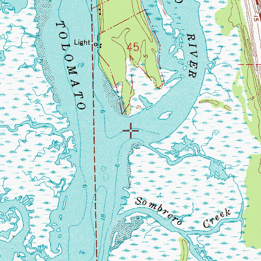 Topographic Map of Guana River, FL