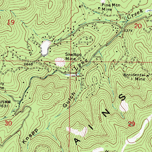 Topographic Map of Knapp Gulch, AZ
