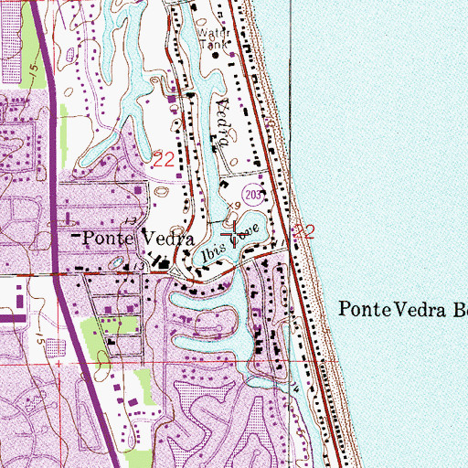 Topographic Map of Ibis Cove, FL